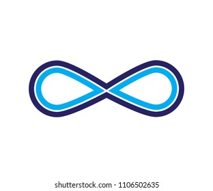 Infinity icon vector