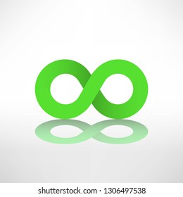 Infinity Icon Vector.