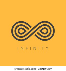 Infinity Icon Vector.