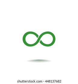 Infinity Icon Vector.