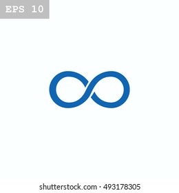 Infinity Icon Vector.