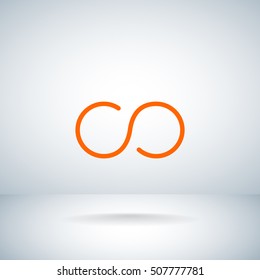 Infinity Icon Vector.