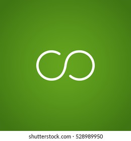 Infinity Icon Vector.
