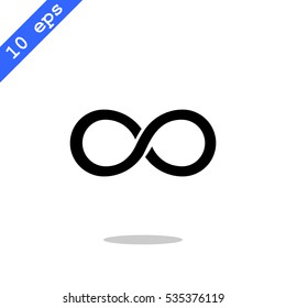 Infinity Icon Vector.