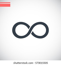 Infinity Icon Vector.