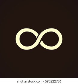 Infinity Icon Vector.