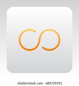 Infinity Icon Vector.