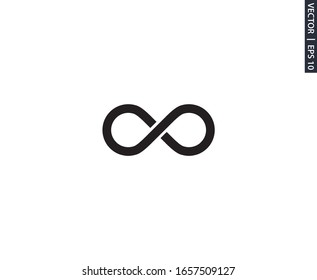 infinity icon vector design element logo template