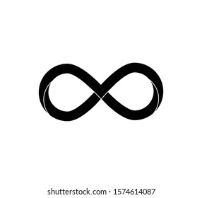 Infinity icon vector flat trendy illustration