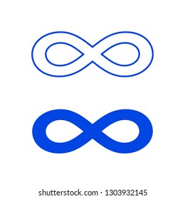 Infinity icon. Vector illustration