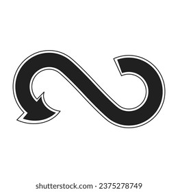infinity icon vector illustration eps 