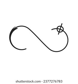 infinity icon vector illustration eps