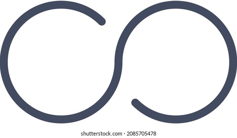 infinity icon vector illustration logo style