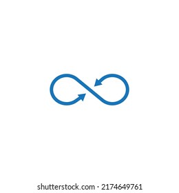 infinity icon. vector illustration logo template.