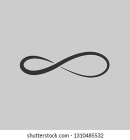 Infinity Icon Vector Illustration Sign & Symbol. Unlimited Illustration As A Simple Vector Sign & Trendy Symbol for Design and Websites, Presentation or Mobile App, Flat & Trendy Logo Template.