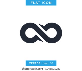 Infinity Icon Vector Logo Design Template