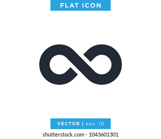 Infinity Icon Vector Logo Design Template