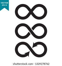 infinity icon vector logo template