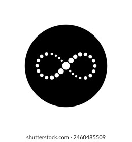 Infinity icon vector. Mobius loop shape illustration sign. unlimited symbol. forever logo.