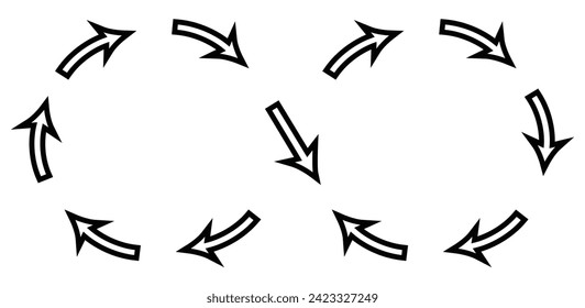 Infinity icon vector on white background editable