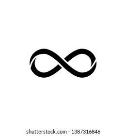 Infinity icon vector. Infinity sign in logo symbol. Trendy flat design style.