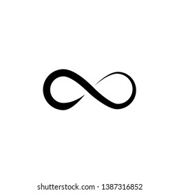 Infinity icon vector. Infinity sign in logo symbol. Trendy flat design style.