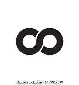 Infinity icon vector. Infinity sign in logo symbol. Trendy flat design style