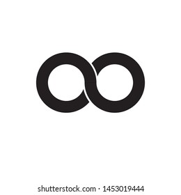 Ikone der Unendlichkeit, Vektorgrafik. Unendliches Zeichen im Logo-Symbol. Trendflache Design-Stil