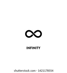 infinity icon vector. infinity sign on white background. infinity icon for web and app