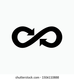 Infinity Icon - Vector, Sign and Symbol for Design, Presentation, Website or Apps Elements. 