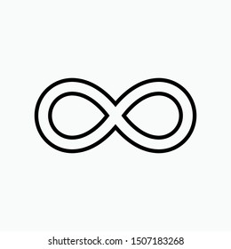 Infinity Icon - Vector, Sign and Symbol for Design, Presentation, Website or Apps Elements. 