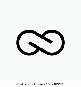 Infinity Icon - Vector, Sign and Symbol for Design, Presentation, Website or Apps Elements. 