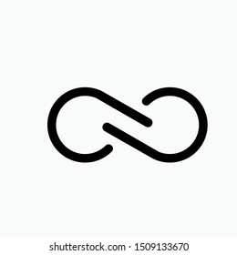 Infinity Icon - Vector, Sign and Symbol for Design, Presentation, Website or Apps Elements. 