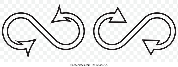 infinity icon, infinity vector, infinity symbol. Eps 10.