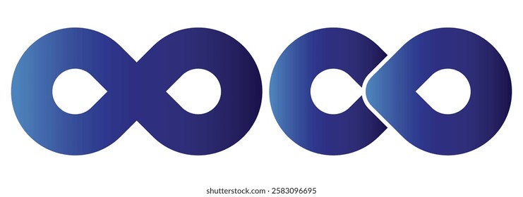 Infinity icon, infinity vector. Symbols of endless, unlimited, infinity symbol.