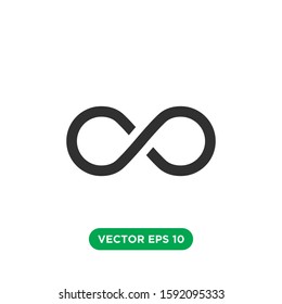 infinity icon vector template design concept