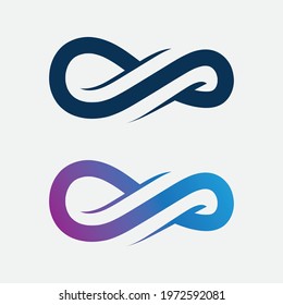 Infinity icon, vector template design
