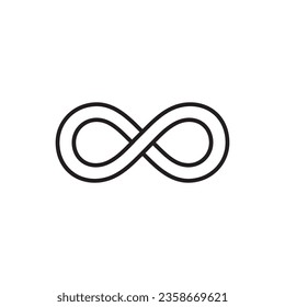 unendliches Symbol für Vektorgrafik-Logo-Design