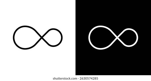 Infinity icon vector for web, computer and mobile apps