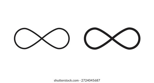 Diseño de logotipo de iconos de infinito, iconos de pictograma
