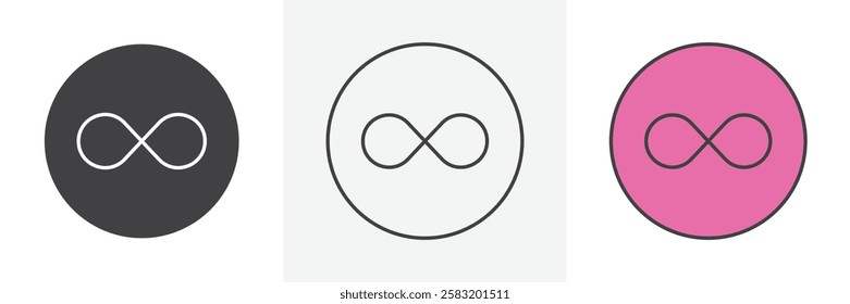 Infinity icons pack for website designs