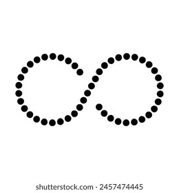 Icono de infinito, diseño de símbolo de Ilustración vectorial
