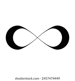 Icono de infinito, diseño de símbolo de Ilustración vectorial
