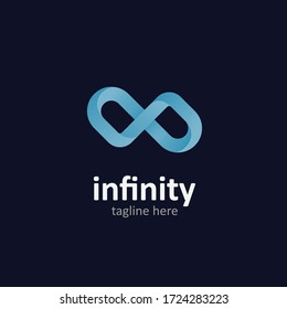 Infinity illustration of modern style for logo premium style
