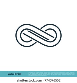 Infinity, Infinite, Endless Symbol Icon Vector Logo Template Illustration Design. Vector EPS 10.