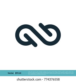 Infinity, Infinite, Endless Symbol Icon Vector Logo Template Illustration Design. Vector EPS 10.
