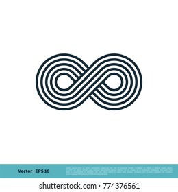 Infinity, Infinite, Endless Symbol Icon Vector Logo Template Illustration Design. Vector EPS 10.