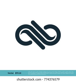 Infinity, Infinite, Endless Symbol Icon Vector Logo Template Illustration Design. Vector EPS 10.