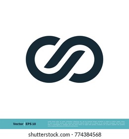 Infinity, Infinite, Endless Symbol Icon Vector Logo Template Illustration Design. Vector EPS 10.