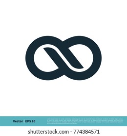Infinity, Infinite, Endless Symbol Icon Vector Logo Template Illustration Design. Vector EPS 10.